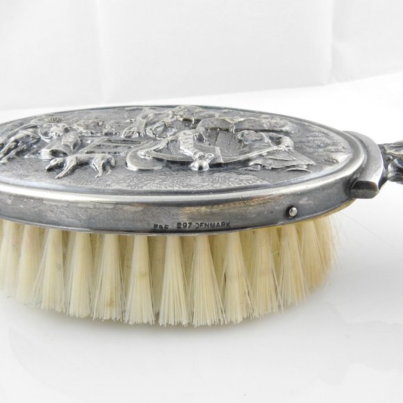 Vintage Hans Jensen Danish Silver Plated Brush Set #8199 - Picture 6 of 12